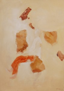 作者Gulistan古丽斯坦 作品名称《记忆的性质》Essence of Memony  系列   年代：2003  材质：布面油画Oil on Canvas   尺寸：60x70cm